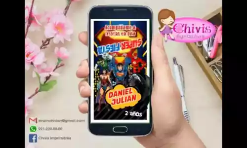 vectores plantilas INVITACION,INVITACIONES,NIñO,NIÑA,INFANTIL,LIGA DE LA JUSTICIA,PELíCULA,CARICATURA,SUPERHéROE,